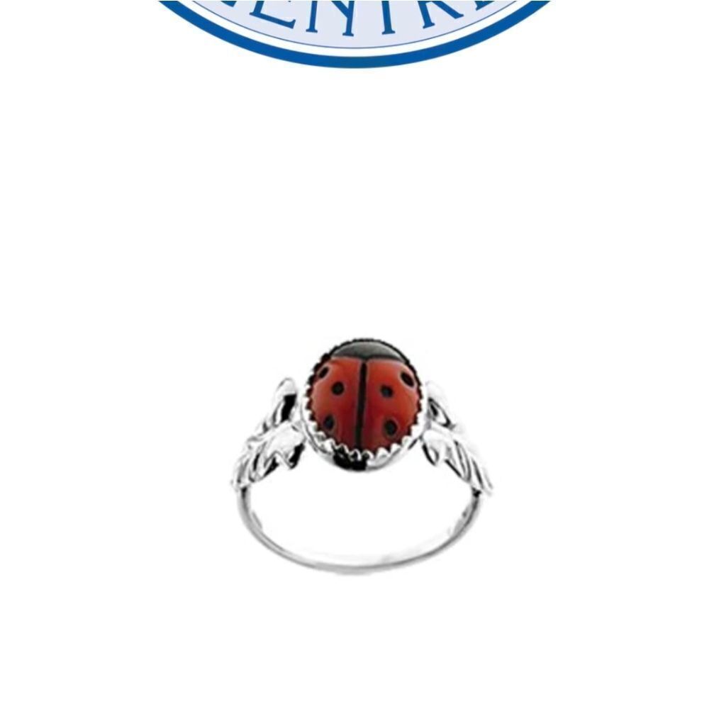 Child's silver ladybug ring - Picture 5 of 7